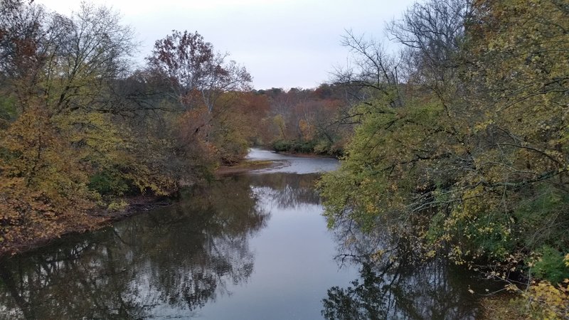 View of the Little Miami River from the Rt. 350 bridge