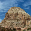 One of the huge Navajo Sandstone towers lining Grand Wash