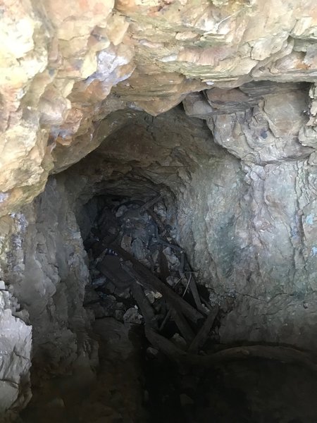 An interesting mine shaft near the Heughs Canyon waterfall