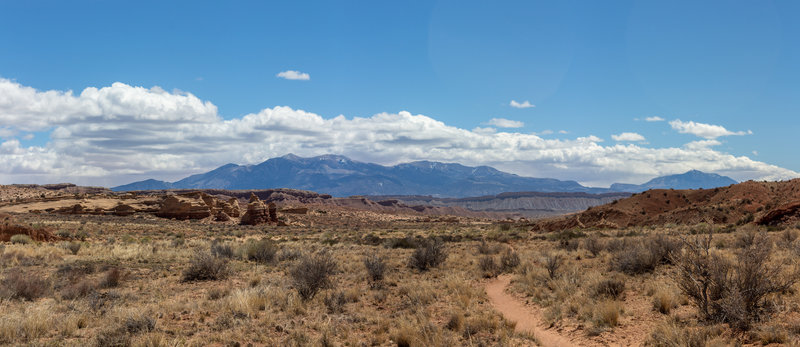 Henry Mountains from the Burro Wash Route.