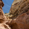 Narrow section in Little Wild Horse Canyon