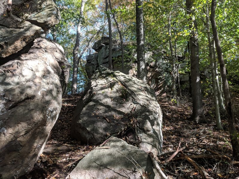 Boulder Ridge Features Many Such Large Rocks And Cliffs