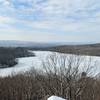 view of Crescent Lake from ledge