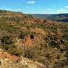Palo Duro Canyon, looking southeast about halfway up Rock Garden Trail.