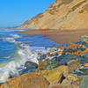 When the tide is low, you can walk or jog from Mussel Rock beach all the way to Fort. Funston beach