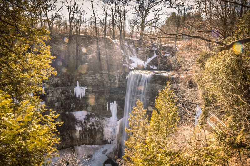View of Tew's Falls from the lookout platform.