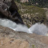 The view vertically down Upper Yosemite Falls is not for the faint hearted