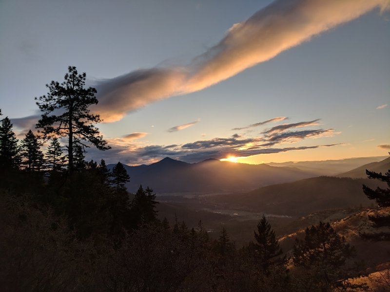 Sunset, from the Ridge Trail.