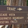 Pyramid Creek Trailhead Sign
