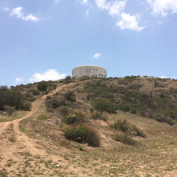 Water tower on South Poway Trail.