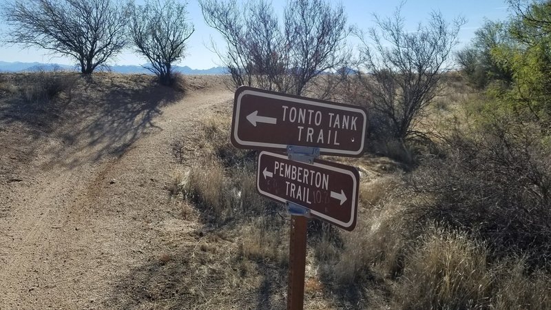 Top end of Tonto Tank Trail.
