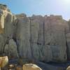 Pulpit Rock formation below summit