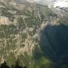 The western wall of the Jungfrau massive