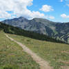 Wheeler Peak Trail affords spectacular views of Taos ski resort, Kachina Peak and Lake Fork Peak.
