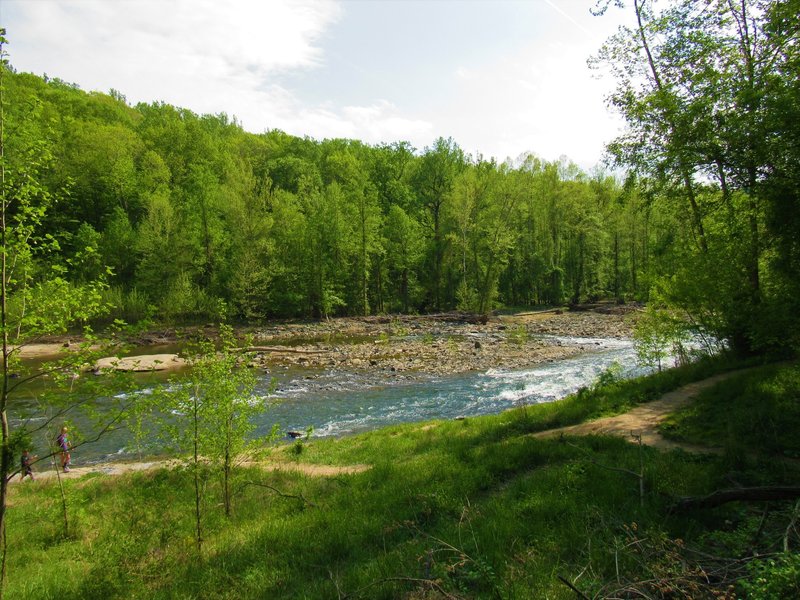 View of Patapsco downstream from base of Union Dam Trail