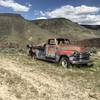 An old, abandoned Chevy near the jasper quarries.