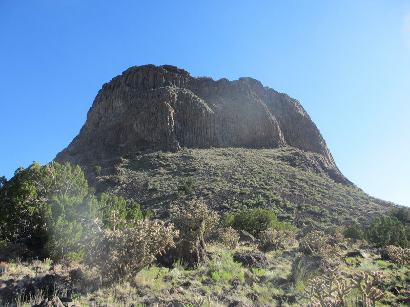 View of the peak from the trail.