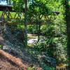 Vickery Creek covered footbridge.