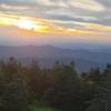 Sunset view from the top of Clingmans Dome.
