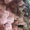 Close up of the Piedra Hexagonal