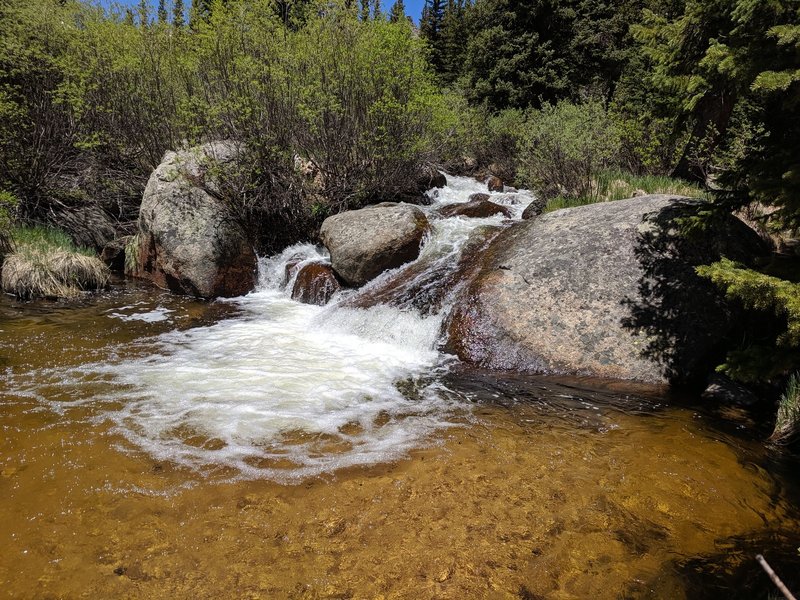 Bear Creek with natural rock waterslide.