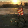 Sunrise from the slab, top of the run