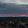 Sunset over Apache Wash.