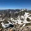 Blue Lake cirque and the central/southern Indian Peaks.