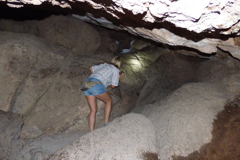 Tight spaces through the Balconies Cave - flashlight required! We hiked the Balconies Cave Loop trail on September 11, 2017. Very nice!