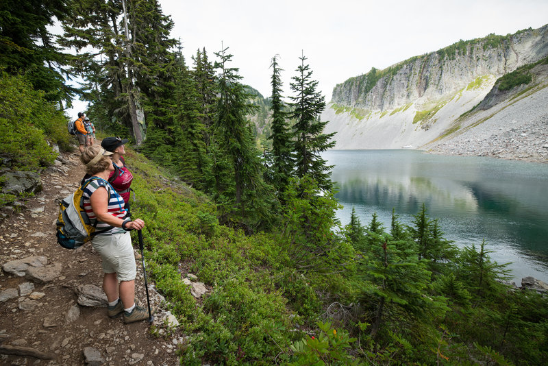 Iceberg Lake, like all the lakes along the trail, is worth stopping to admire.
