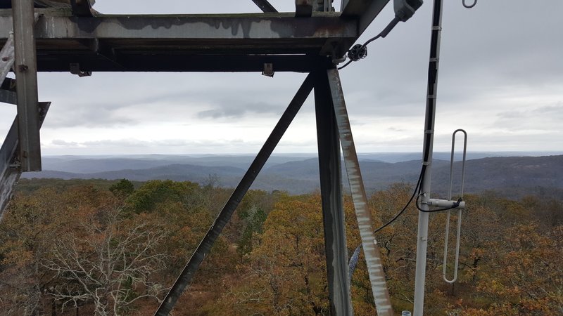 Nov '16 view from fire tower! Some local friends let me off here to link to OT and hike Current River section to Powder Mill. EXCELLENT!