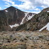 Hallett Peak (12,713') summit from Flattop Mountain