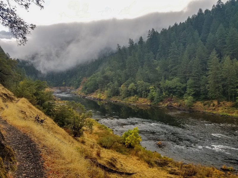 Morning clouds above Rogue River.