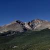 There are several breaks in the tree line up Twin Sisters Trail with astounding views of Longs Peak. This is 9700', looking 270 degrees SW.