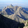 Stunning views of Thimble peak with Tucson in the backdrop