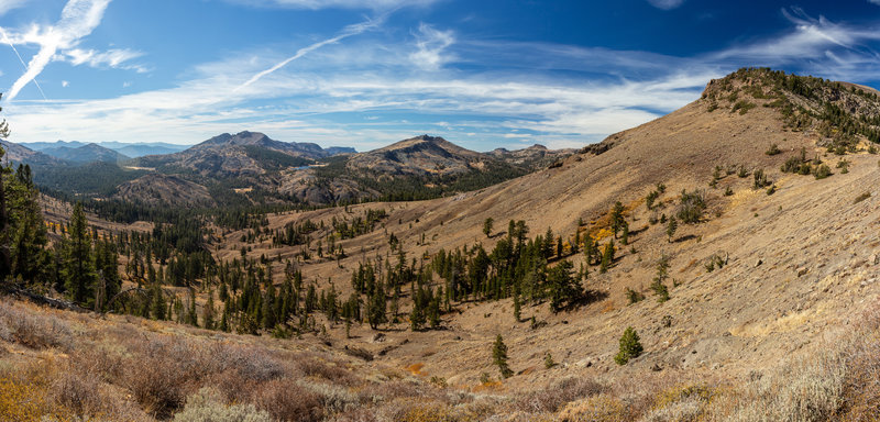View from the boundary between Stanislaus National Forest and Humboldt-Toiyabe National Forest