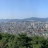 Views of Seoul and Bukhansan National Park from Achasan Park.