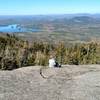 Top of Ampersand Mountain, viewing one of the Saranac Lakes
