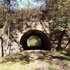 Tunnel under RR tracks, heading NW on Tuscarora Trail, .1 mile from US Hwy 340.