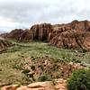 View of the south end of Snow Canyon from the overlook spur. It's well worth the small climb to the top of the hill.