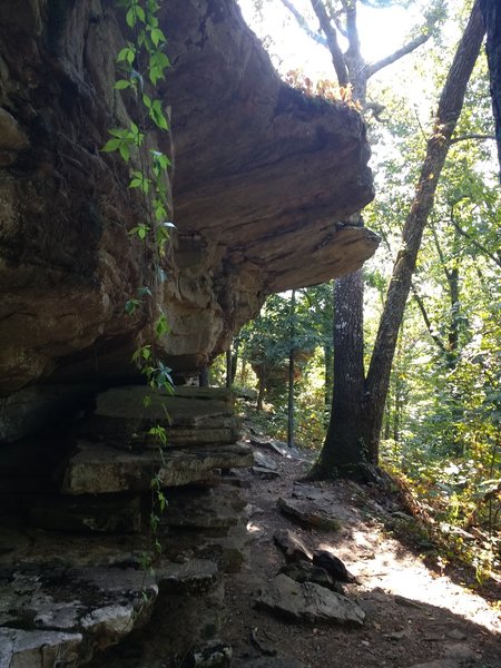 A rock wall near balanced rock.