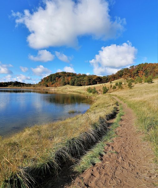 The northwest shoreline of the lake" by Mike Lozon. Photo courtesy of