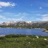 July 2019. Island lake looking North to Beartooth Plateau.