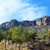 View from parking area at end of Miller Canyon road just before heading down the Miller Canyon Trail.