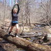 Sarah crossing upper Campbell's Creek