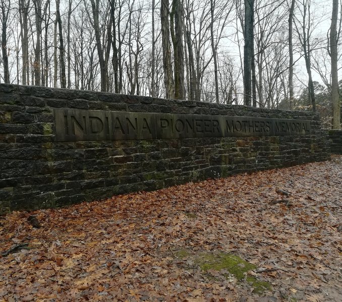 The large Memorial Wall. [38.541300, -86.454700].