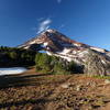 South Sister from the divide west of Camp Lake.