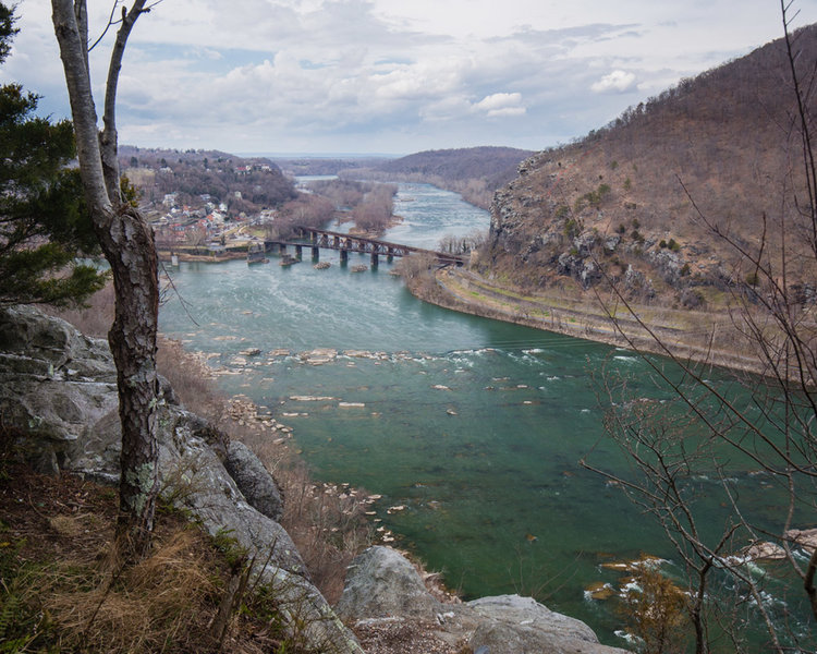 Loudoun Heights Trail Map Loudoun Heights Out And Back Hiking Trail, Harpers Ferry, West Virginia