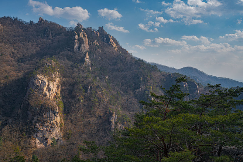 Cheonwangbong Peak is one of the high points in this area.