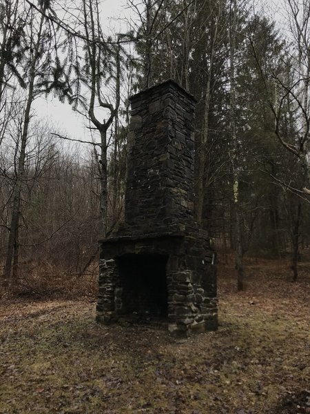 This chimney stands as monument to the C.C.C. Camp that was once here.